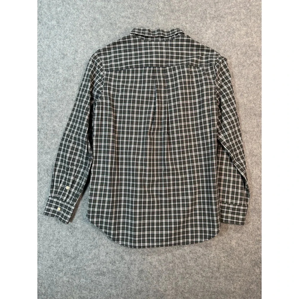 Ralph Lauren Kids Green Plaid Button Down Shirt Size L 14-16‎ Long Sleeve Cotton